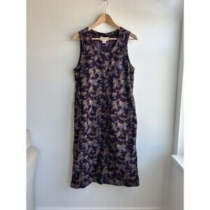 Serengeti Size Small Corduroy Purple Floral Jumper Dress Cottagecore Phoebe 90s